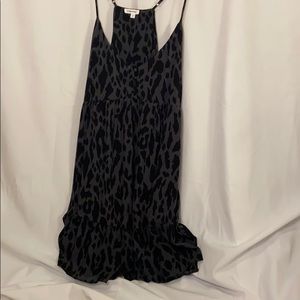 Black cheetah print dress